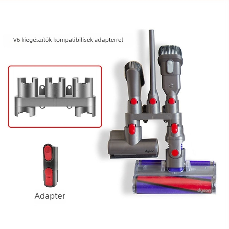 Dyson porszívóhoz alkalmas V6 szívófej tárolókonzol V7/V8 lyukmentes tartó V10/V11 öt lyukú, szegmentes tartozékok