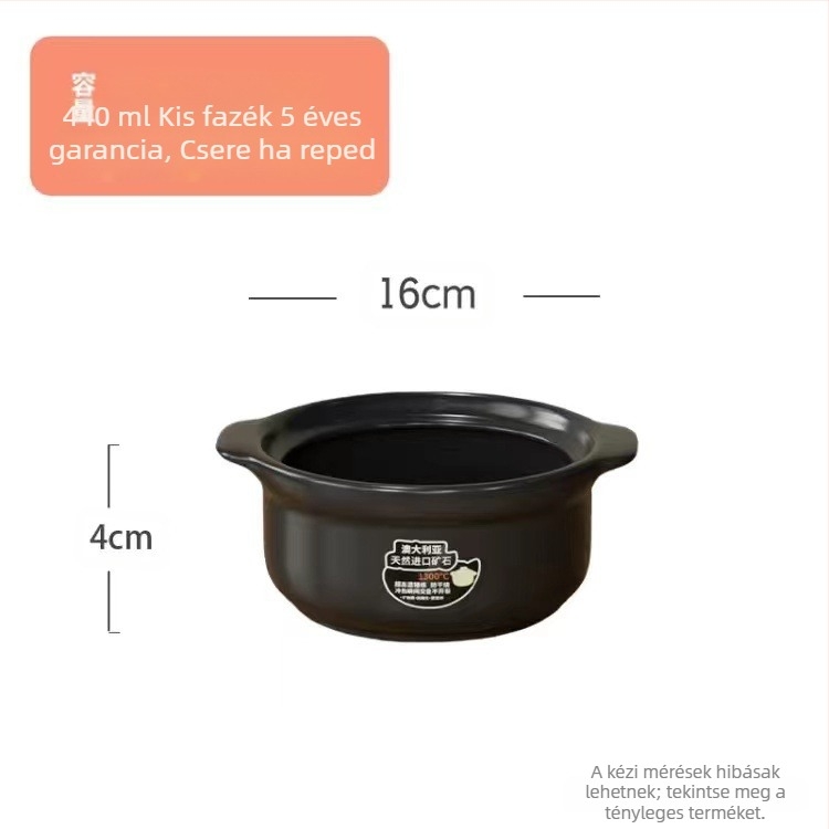 Kangshu kerámia lábas leveses fazék pörköltfazék lábas háztartási nagy kapacitású porcelán fazék zabkása fazék nyílt lángú közvetlen égésű hőálló gázedény