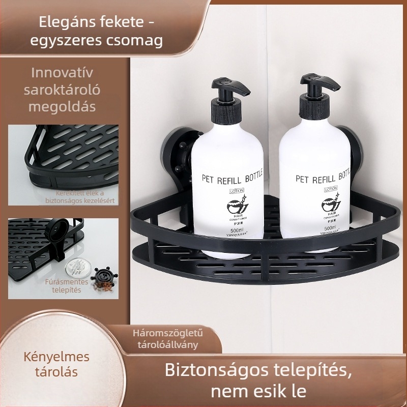 fürdőszobai háromszög alakú tárolóállvány fürdőszobai tárolóállvány fürdőszobai fürdőszobai tárolóállvány lyukasztás nélküli tárolóállvány törölközőtartó