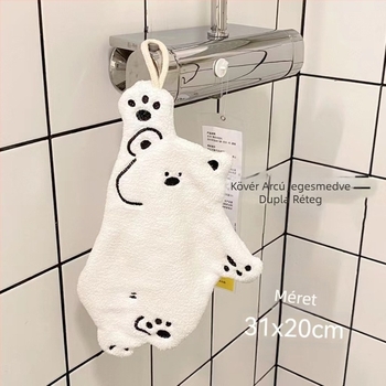 Jegesmedve Panda Törlőkendő Kéztörlő Lógó Nedvszívó WC Nedvszívó Kéztörlő Rajzfilm Aranyos Határokon Átnyúló