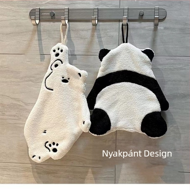 Jegesmedve Panda Törlőkendő Kéztörlő Lógó Nedvszívó WC Nedvszívó Kéztörlő Rajzfilm Aranyos Határokon Átnyúló