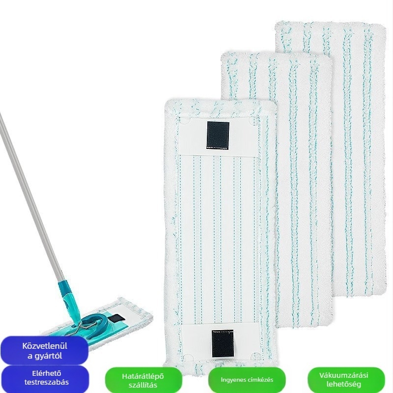 Kompatibilis a Leifheit Cleantwistmergo nedves és száraz felmosó cserepárnáival, levehető és mosható