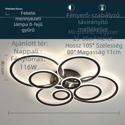 Otthoni nappali lámpa hálószoba lámpa egyszerű modern LED mennyezeti lámpa kreatív világítás személyre szabott szobai csomaglámpa