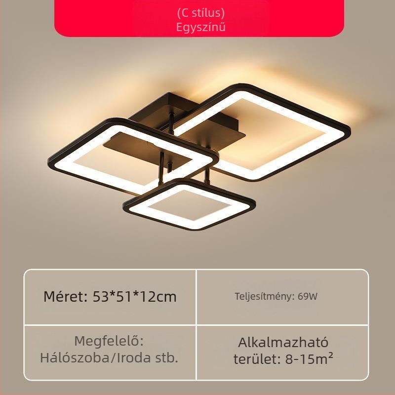 Otthoni nappali lámpa hálószoba lámpa egyszerű modern LED mennyezeti lámpa kreatív világítás személyre szabott szobai csomaglámpa