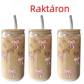 Amazon 16oz íj, nagy boroszilikát üveg UV digitális nyomtatású kóla, nagy kapacitású szalmapohár