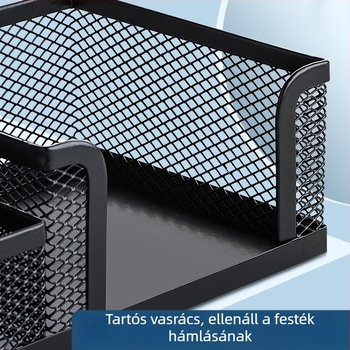 Többfunkciós fém tolltartó nagy kapacitással tolltartáshoz, diákpapírhoz, tolltartó, tolltartó tároláshoz, kreatív irodaszerek