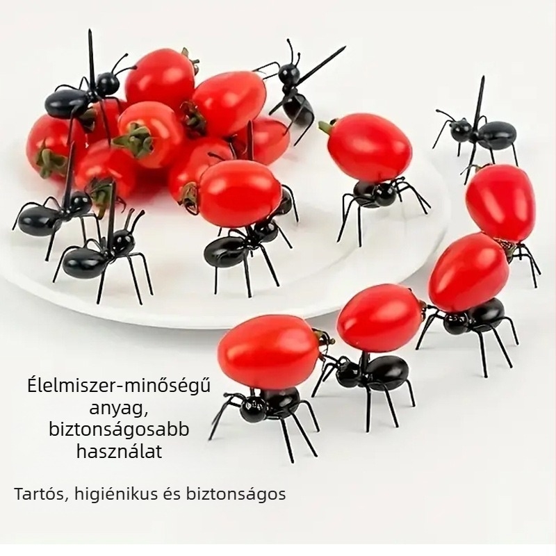 Határokon átnyúló, népszerű, gyermek rajzfilmfigura, hangya, gyümölcsvilla, Bento tábla, gyermek állatos uzsonna dekorációs tábla, gyümölcsbetét