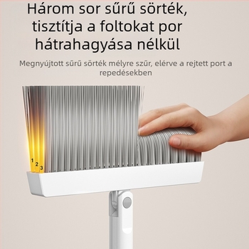 Seprű, szemeteslapát, kombinált háztartási seprő, tapadásmentes haj, összecsukható seprű, nagy alumíniumötvözetből készült szemeteslapát