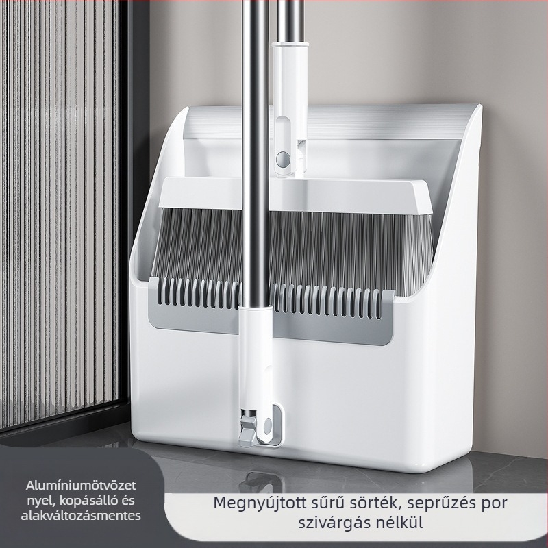 Seprű, szemeteslapát, kombinált háztartási seprő, tapadásmentes haj, összecsukható seprű, nagy alumíniumötvözetből készült szemeteslapát