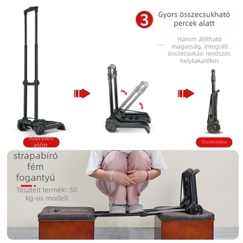 Gondosan válogatott háztartási élelmiszerbolt, expressz szállítókocsi, összecsukható rakománykezelő utánfutó, bevásárlókocsi, csomagtartó kocsi