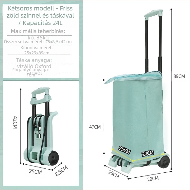 Gondosan válogatott háztartási élelmiszerbolt, expressz szállítókocsi, összecsukható rakománykezelő utánfutó, bevásárlókocsi, csomagtartó kocsi