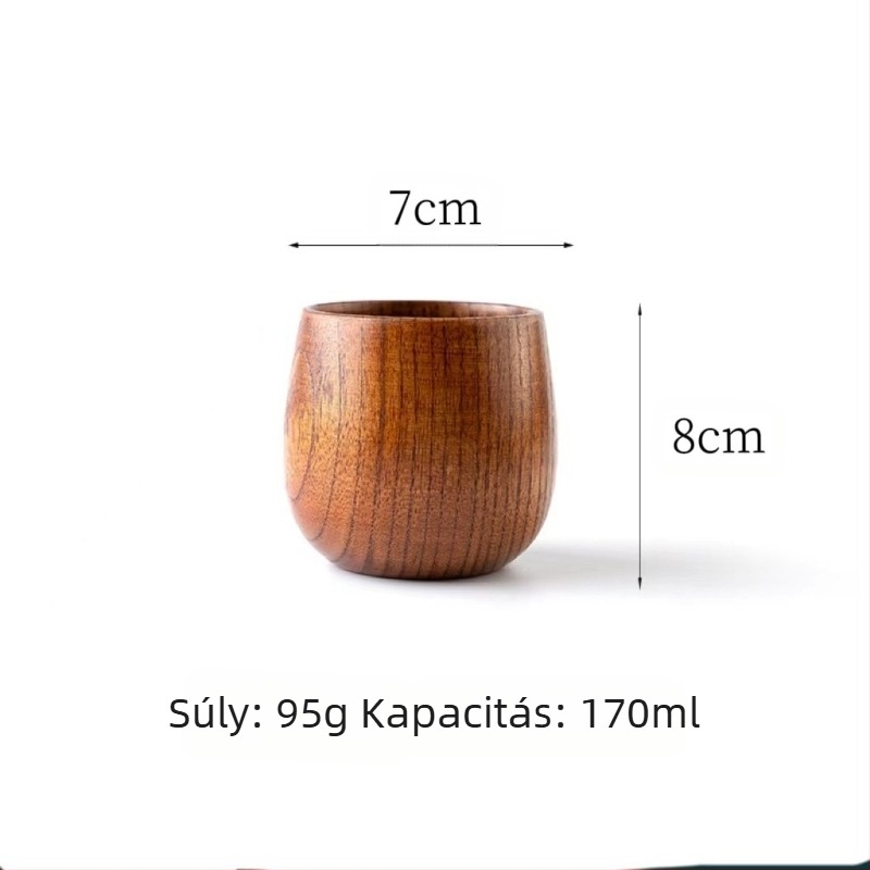 Nagykereskedelmi kreatív természetes fa kis haspohár régi festék klasszikus Ziziphus Spinosae fapohár éttermi háztartási Ziziphus fa teáscsésze