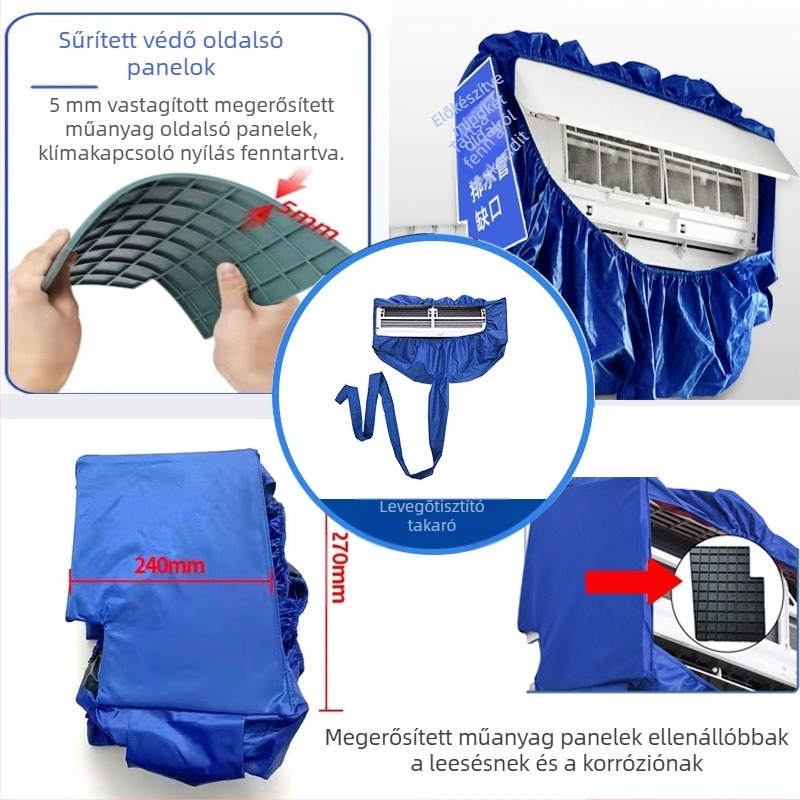 Légkondicionáló tisztítóhuzat Új vízgyűjtő huzat Háztartási függő vízálló huzat Páraelszívó vízmelegítő vízgyűjtő zsák univerzális