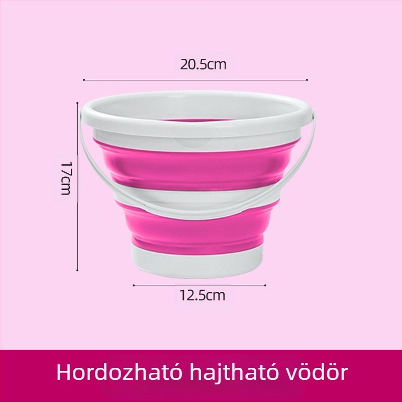 Összecsukható vödör, Kültéri összecsukható vödör, Horgászvödör, Hordozható autós tároló teleszkópos vödör, Autómosó vödör, Művésztoll mosóvödör