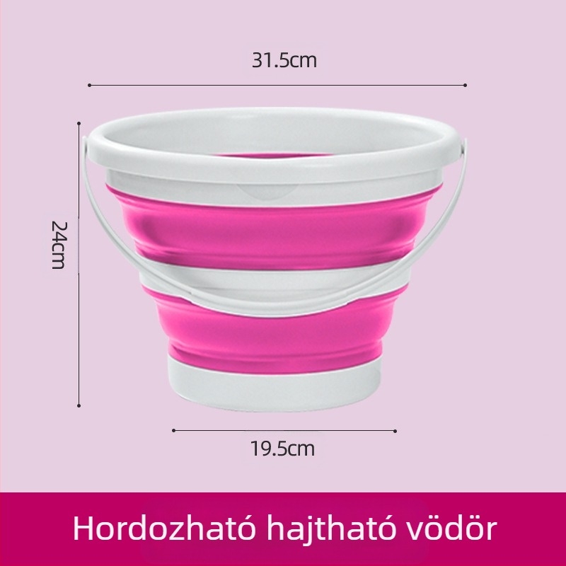 Összecsukható vödör, Kültéri összecsukható vödör, Horgászvödör, Hordozható autós tároló teleszkópos vödör, Autómosó vödör, Művésztoll mosóvödör