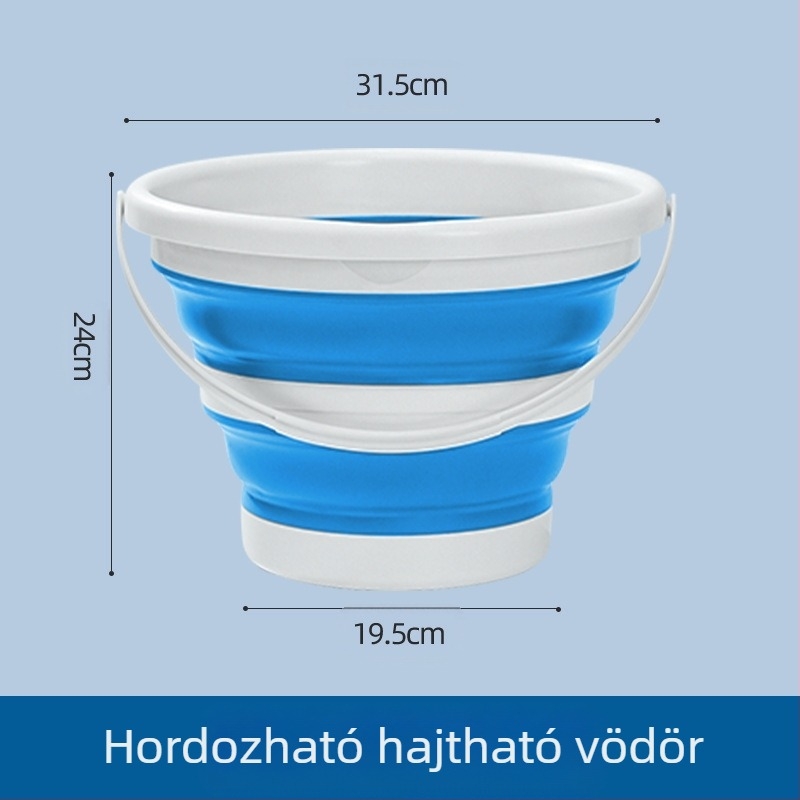 Összecsukható vödör, Kültéri összecsukható vödör, Horgászvödör, Hordozható autós tároló teleszkópos vödör, Autómosó vödör, Művésztoll mosóvödör