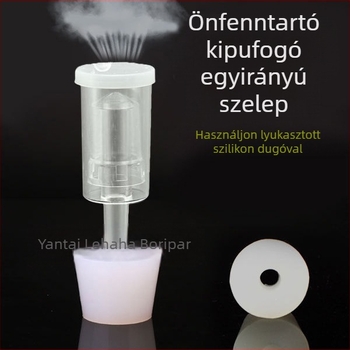 Lyukú szilikon dugó visszacsapó szelep helyettesítheti a parafa dugót borosüveg dugó erjesztő tartály dugó másodlagos erjesztés
