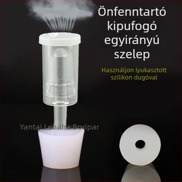 Lyukú szilikon dugó visszacsapó szelep helyettesítheti a parafa dugót borosüveg dugó erjesztő tartály dugó másodlagos erjesztés
