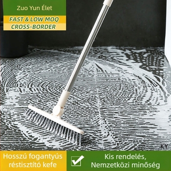 Forgatható háromszögletű sörtéjű padlókefe, hosszú nyelű padlókefe, résmentes fertőtlenítő réskefe, kemény sörtéjű tisztítókefe