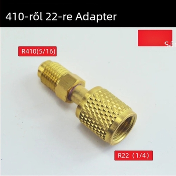 Légkondicionáló fluorid töltő biztonsági szelep metrikus hüvelykes adapter hűtőközeg töltő szelep sárgaréz hűtőközeg könyök R410 R22