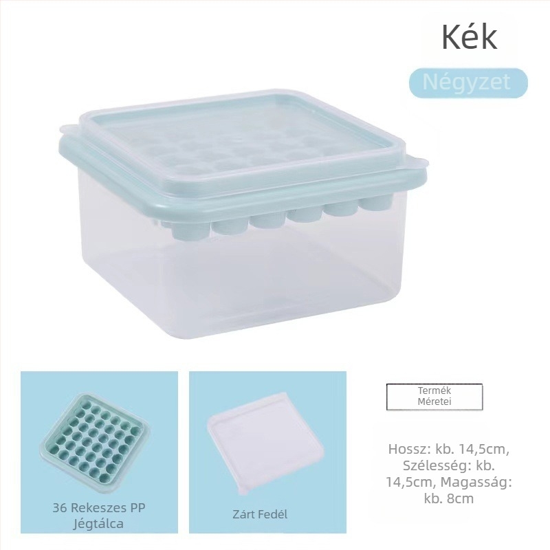 Kawashima House jégkockaforma nagy kapacitású szilikon jégkocka háztartási jégtároló jégdoboz fedéllel hűtőszekrényben fagyasztott jégkocka műtárgy