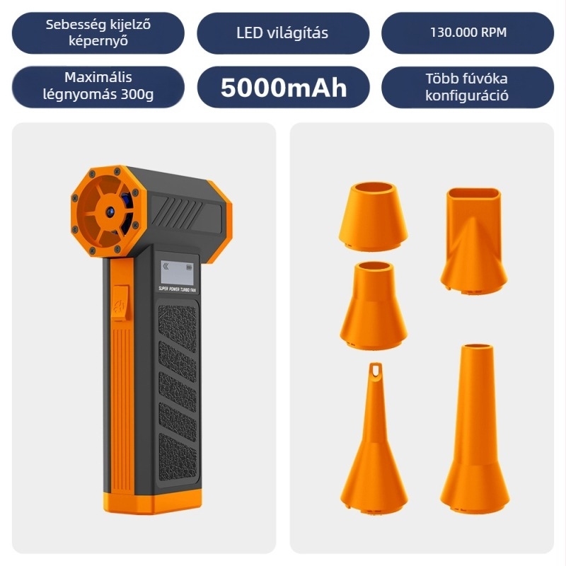 2025-ös határokon átnyúló új termék, erőszakos ventilátor, mikro turbóventilátor, nagy sebességű, feltöltött hurrikán hajszárító, porgyűjtő