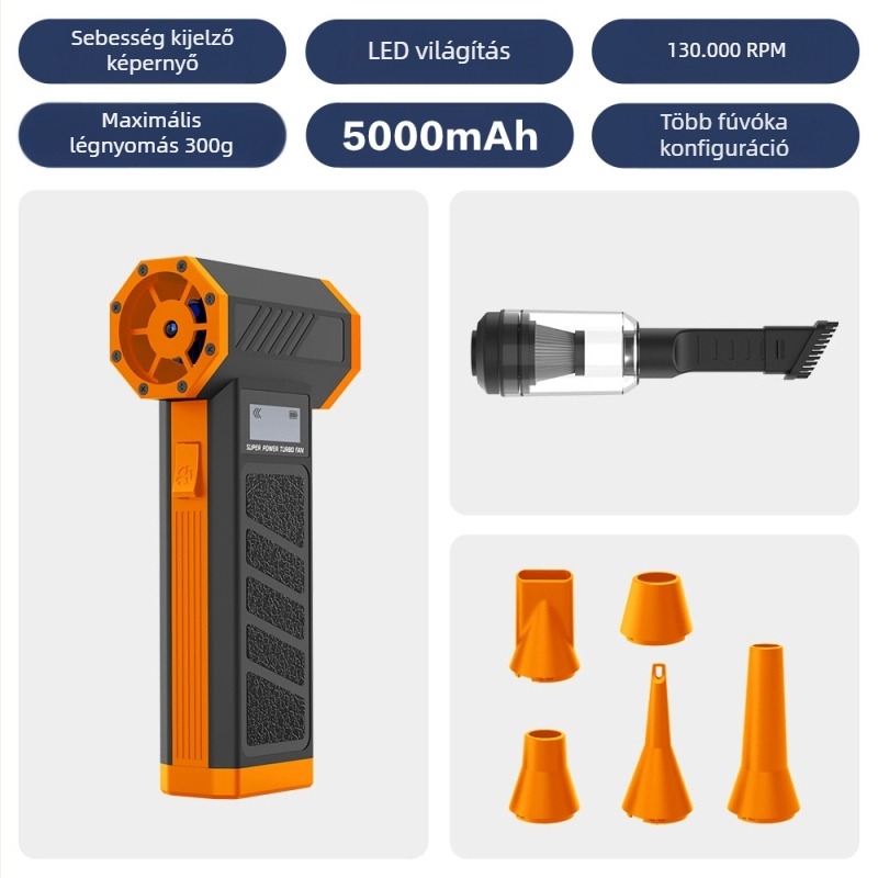 2025-ös határokon átnyúló új termék, erőszakos ventilátor, mikro turbóventilátor, nagy sebességű, feltöltött hurrikán hajszárító, porgyűjtő