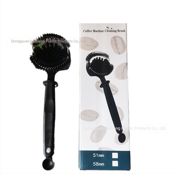 Olasz félautomata kávéfőzőgép tisztítókefe kávéfőzőfej ívtisztító kefe hosszú nyelű kefe kávéfőzőgép tartozékok