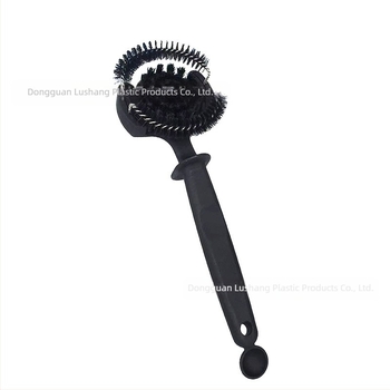 Olasz félautomata kávéfőzőgép tisztítókefe kávéfőzőfej ívtisztító kefe hosszú nyelű kefe kávéfőzőgép tartozékok