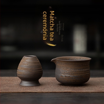 Japán stílusú kemencecserés retro kerámia matcha tál teás tál teás tál teás tál tea hely Song-dinasztia teás eszköz