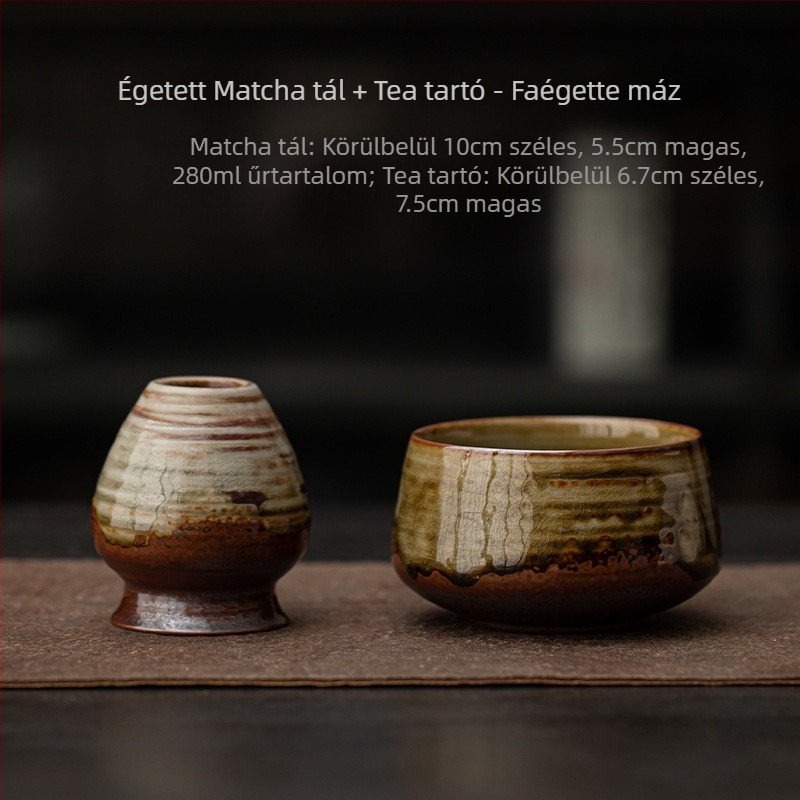Japán stílusú kemencecserés retro kerámia matcha tál teás tál teás tál teás tál tea hely Song-dinasztia teás eszköz