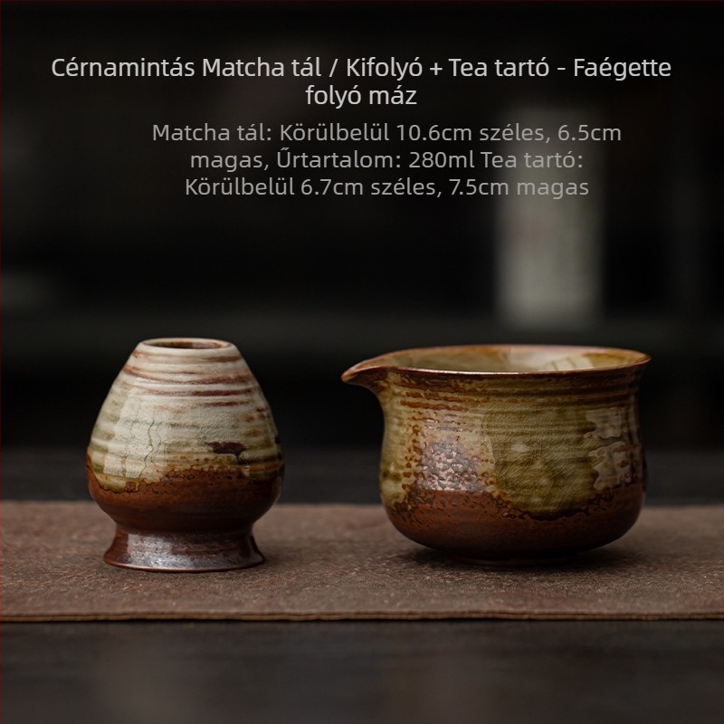 Japán stílusú kemencecserés retro kerámia matcha tál teás tál teás tál teás tál tea hely Song-dinasztia teás eszköz