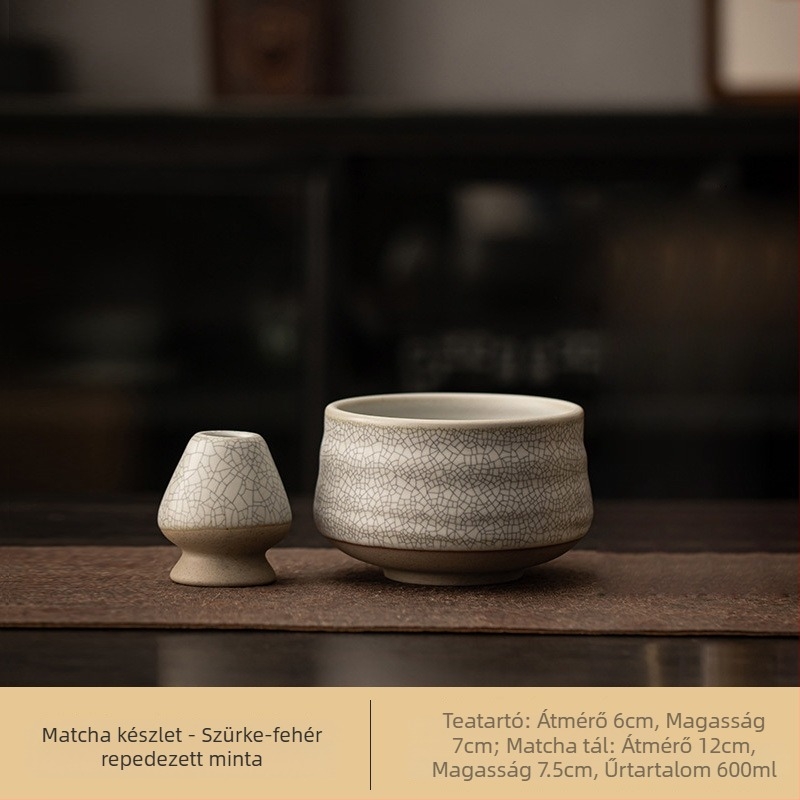 Japán stílusú kemencecserés retro kerámia matcha tál teás tál teás tál teás tál tea hely Song-dinasztia teás eszköz