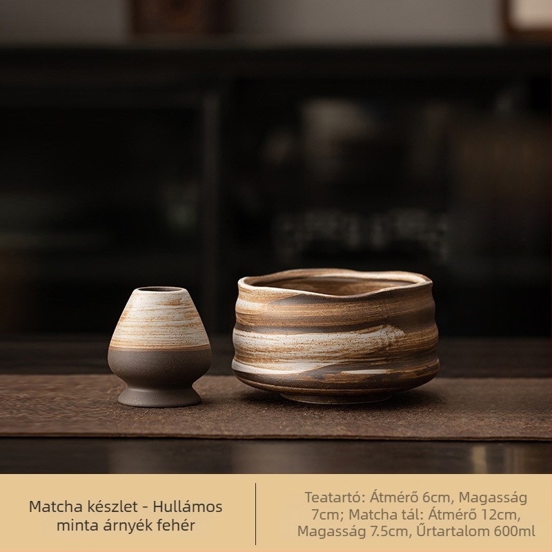 Japán stílusú kemencecserés retro kerámia matcha tál teás tál teás tál teás tál tea hely Song-dinasztia teás eszköz
