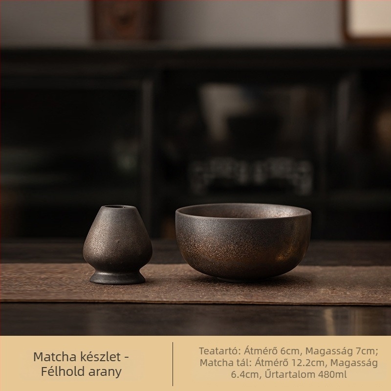 Japán stílusú kemencecserés retro kerámia matcha tál teás tál teás tál teás tál tea hely Song-dinasztia teás eszköz