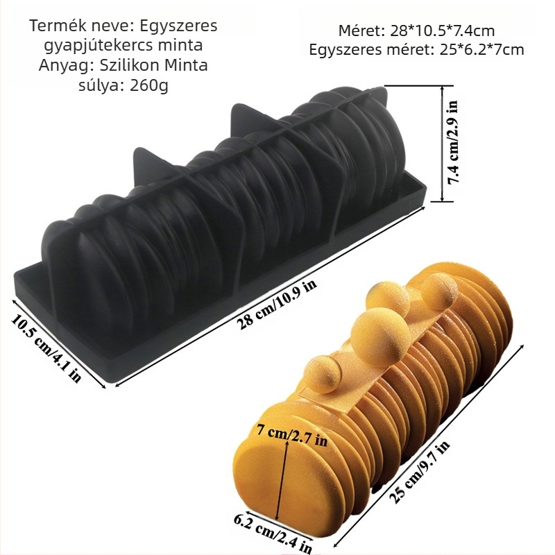 Shenhong gyapjútekercs Sequoia fő mousse tortaforma szilikon forma csokoládé sütőeszköz édes