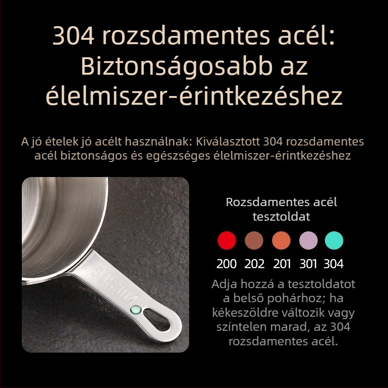 304 rozsdamentes acél szószpohár mártogatós tányérral Western étterem steak szószpohár kreatív paradicsomszósz pohár vödör étkészlet