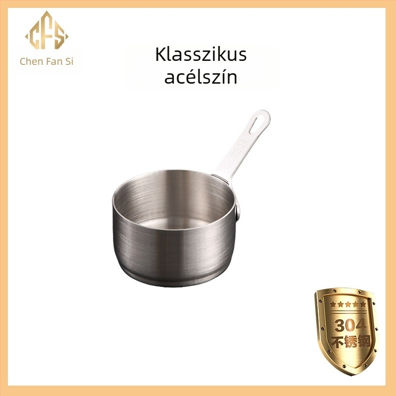 304 rozsdamentes acél szószpohár mártogatós tányérral Western étterem steak szószpohár kreatív paradicsomszósz pohár vödör étkészlet