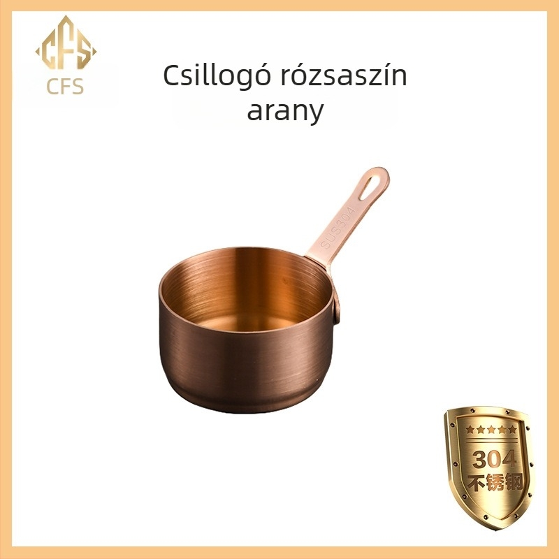 304 rozsdamentes acél szószpohár mártogatós tányérral Western étterem steak szószpohár kreatív paradicsomszósz pohár vödör étkészlet