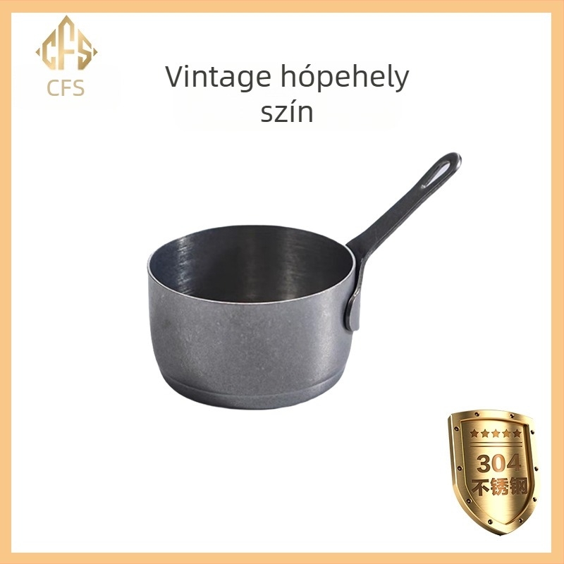 304 rozsdamentes acél szószpohár mártogatós tányérral Western étterem steak szószpohár kreatív paradicsomszósz pohár vödör étkészlet