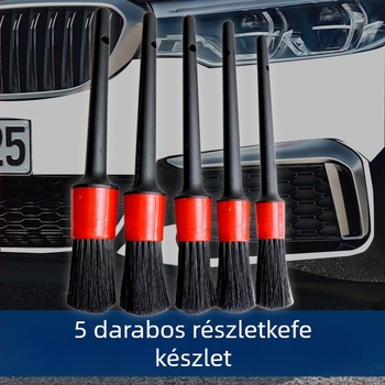 Autómosó kefe, levegőkivezető nyílás, kerékagy, motortér-réskefe, öt darabos autómosó kefe, bliszter csomagolásban