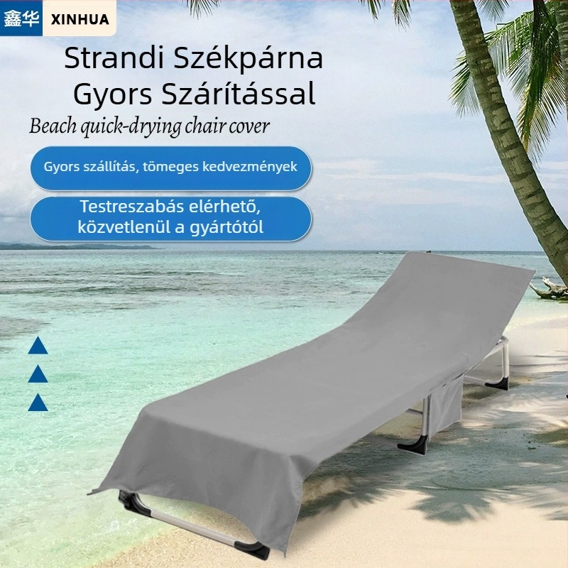 Európai és amerikai határokon átnyúló strandszék huzat hordozható mikroszálas víznedvszívó gyorsan száradó kopásálló zsebes gyártó közvetlen értékesítés nagykereskedelmi huzat