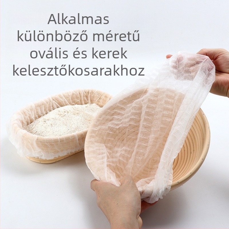 Eldobható nem szőtt erjesztőkosár szövethuzat tapadásmentes tészta európai kenyér háztartási sütőeszközök rattan kosár szövethuzat