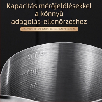304-es méretű kis tejeskanna fa fogantyúval kis edény élelmiszeripari minőségű nagy kapacitású olajoskanna mélyítő speciális olajleeresztő tejeskanna