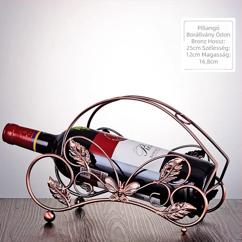 Északi stílusú boros szekrény, bortartó díszek, európai stílusú bortartó bár, KTV vas borkiállító bortartó