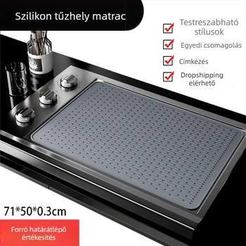 Raktáron új, multifunkcionális tűzhelyszőnyeg, asztali bárvédő szőnyeg, magas hőmérsékletnek ellenálló hőszigetelő edényszőnyeg, konyhai csepegtető szőnyeg