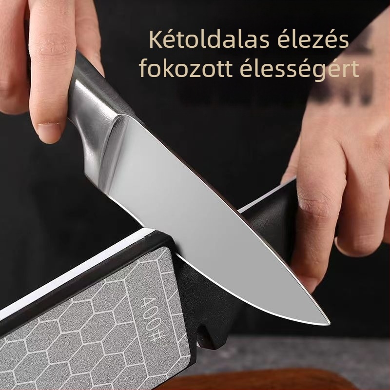 Új multifunkcionális csiszolókorong-élező kés, háztartási konyhai késélező kő, 400 mesh, 1000 mesh konyhai eszköz