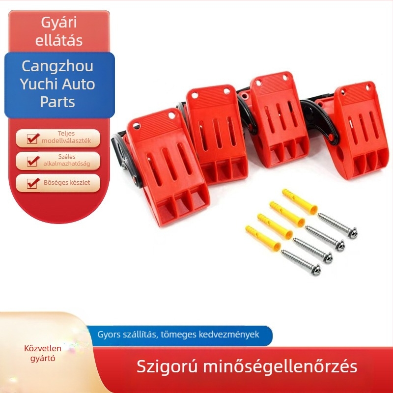 Autószőnyeg-tisztító csipesz Multifunkcionális falra szerelhető törölközőtartó kiegészítő csipesz Autómosó szépségápolási kellékek Szőnyegcsipesz