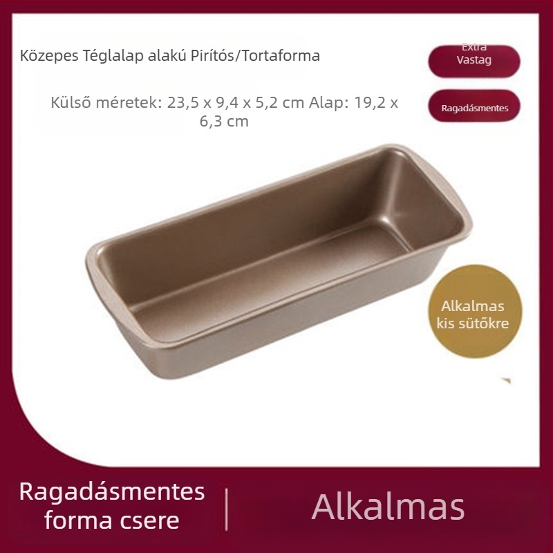 Cross-Border arany hullámkarton pirítós doboz 450g tapadásmentes pirítós forma fedéllel sütő sütőeszközök