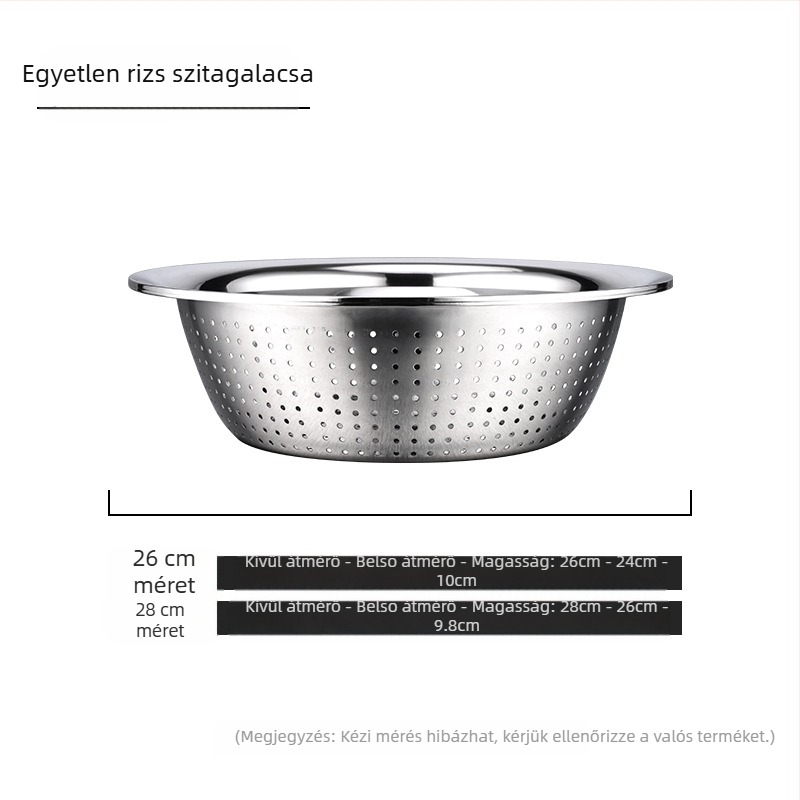 Gyárilag közvetlen szállítású rozsdamentes acél multifunkciós reszelő, háromrészes Amoy rizsszűrő reszelő, konyhai lefolyómosó